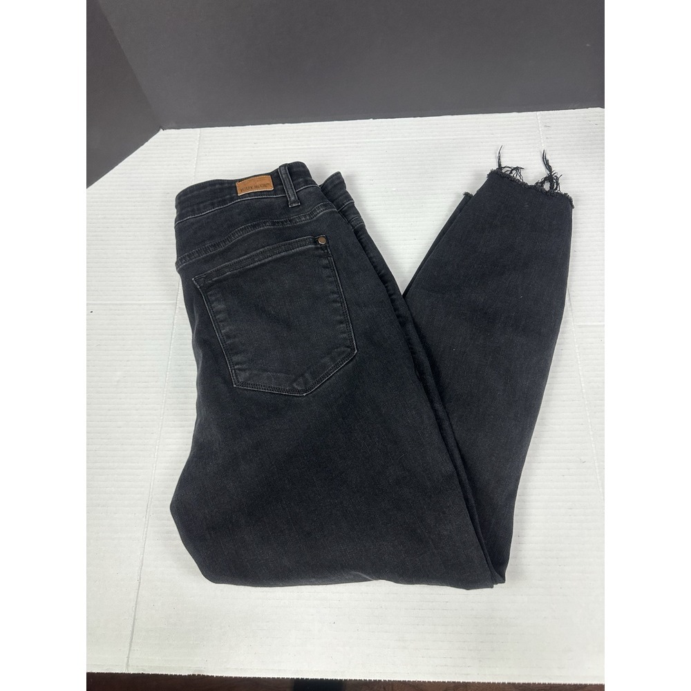 Judy Blue JB82168BK-PL‎  Womens 14W(32x27) Skinny Distressed High Rise Jeans